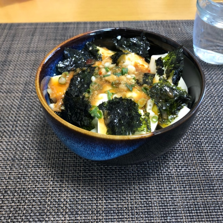 豆腐と卵のかんたん丼〜韓国風〜